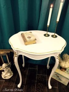 White and Gold, Classy and Bold Accent Table