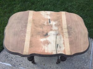 parlor table, wood grain, damaged wood grain, antique, save wood grain, wood stain