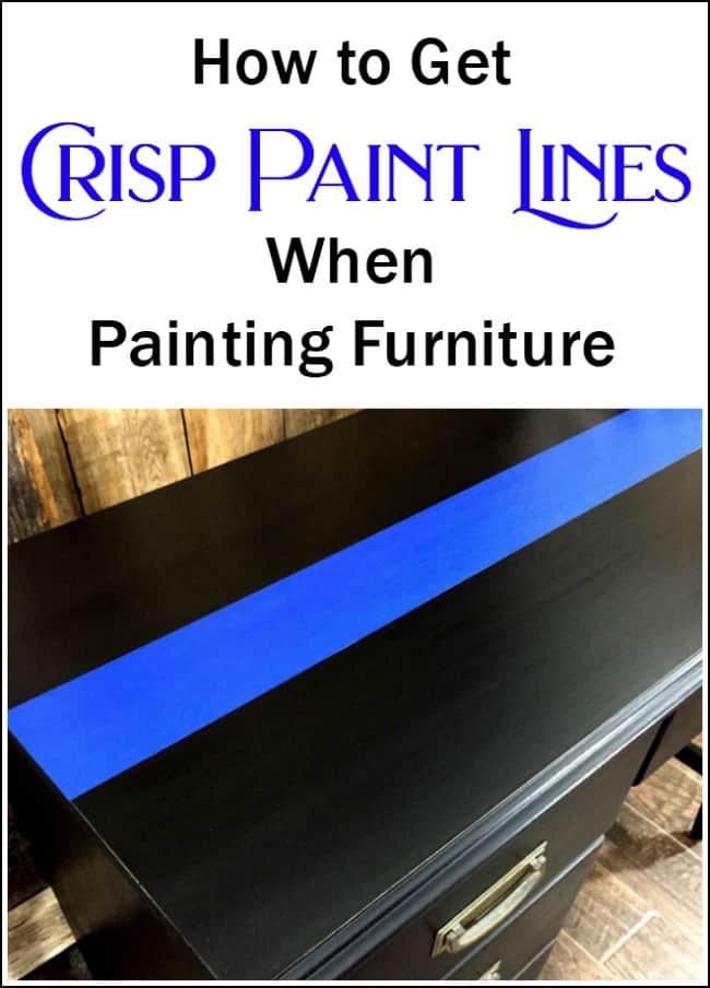 The Secret to Get Crisp Paint Lines When Painting Furniture