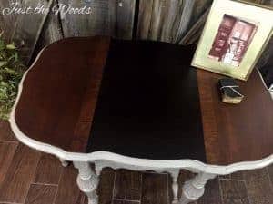 save wood grain, damaged wood, how to, repair, antique table, staten island, chalk paint