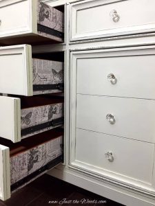 Shabby Chic Dresser With Decoupaged Drawers By Just The Woods