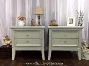 painted nightstands, shabby chic, decoupage, chalk paint, nyc, nj