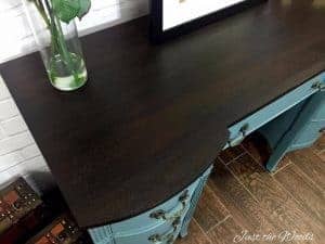 Duncan Phyfe, Painted Desk, chalk paint, wood stain, staten island, painted furniture