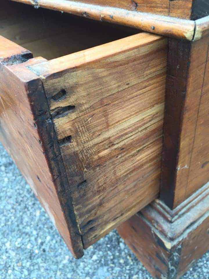 Antique Storage Chest , hammered nails, hand made, toy box