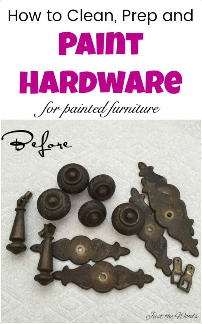 paint hardware, how to paint hardware, painting hardware, painted furniture hardware