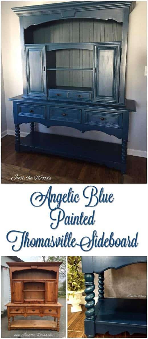 thomasville, sideboard, painted furniture, just the woods