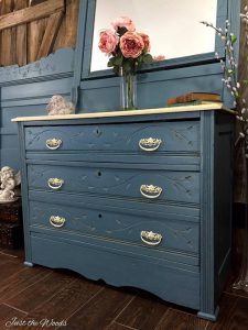 Painted antique dresser, cottage style decor, cottage style decorating, cottage style home