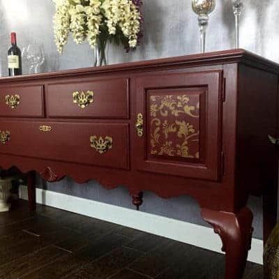 Majestic Cranberry Ethan Allen Buffet