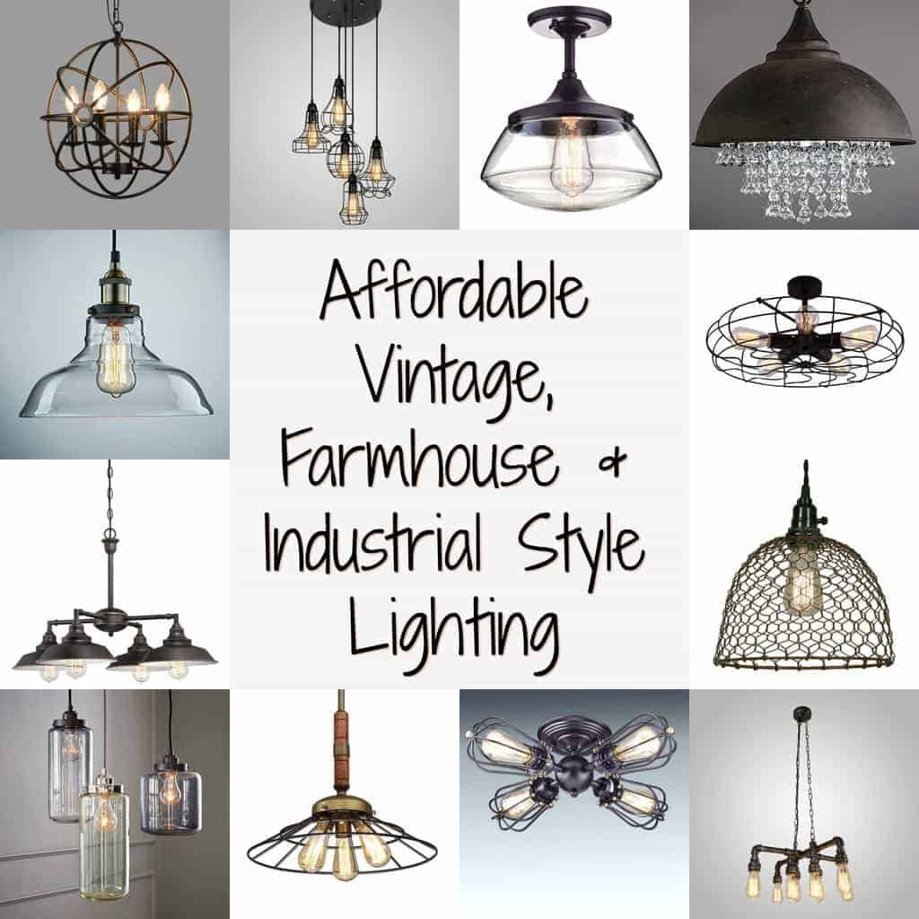 Industrial style clearance light fixtures