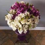 Purple Painted Plant Stand