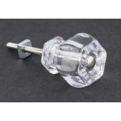 Clear Glass knobs, D Lawless Hardware, vintage hardware