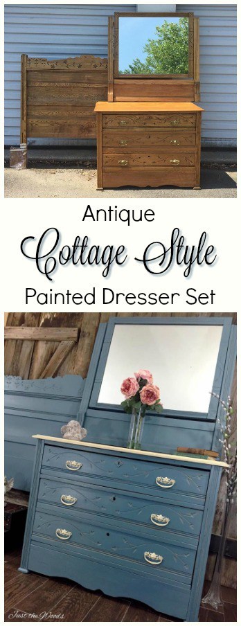 cottage style painted furniture, blue painted furniture, cottage style decorating, cottage style home