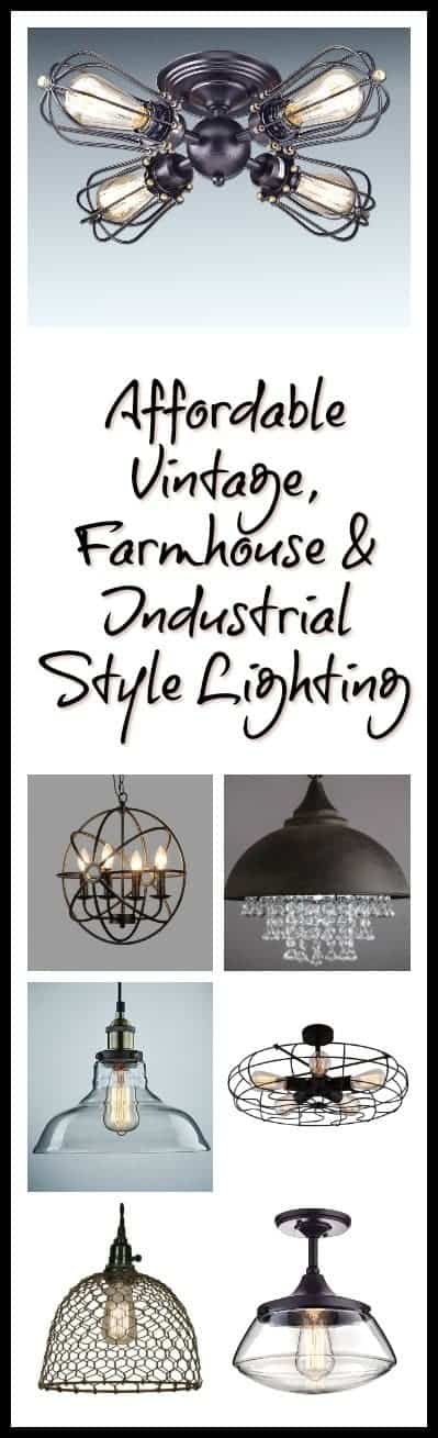 Vintage, Farmhouse & Industrial Style Lighting