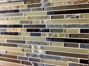 Mosaic glass, tile back splash