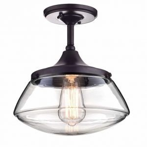 vintage metal and glass light