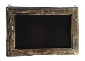 rustic chalkboard