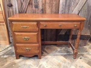 unfinished desk, vintage desk, stanley desk