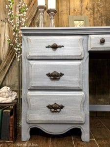 vintage desk, painted desk, staten island, chalk paint