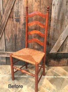 How to Paint Ladder Back Chairs
