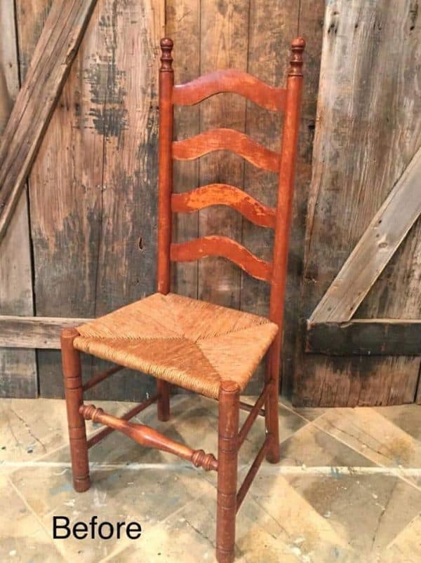 How to Paint the Perfect Ladder Back Chair the Easy Way