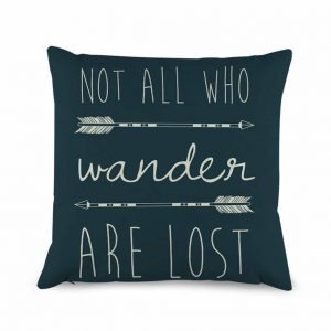 Not all who wander pillow