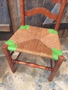 paint a chair with rush seat, vintage, ladder back chair, painted chair, ladder back chair rush seats