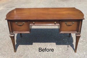 vintage desk, unfinished desk, wood desk, staten island, nyc