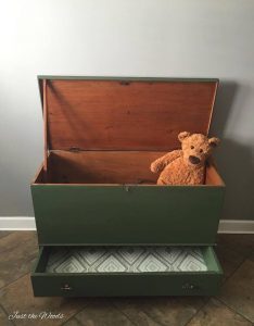 antique-storage-chest-with-decoupaged-drawer