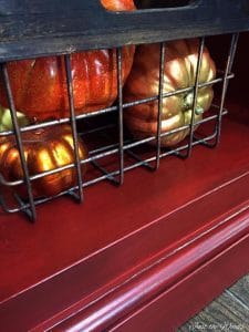 Farmhouse Red Painted Kitchen Island