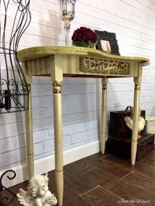 Glam Desk with Stripes