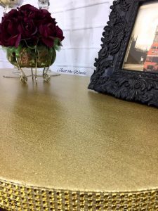 glitter glam furniture, metallic desk, metallic furniture