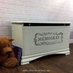 How to Apply an Image Transfer on a Painted Toy Box