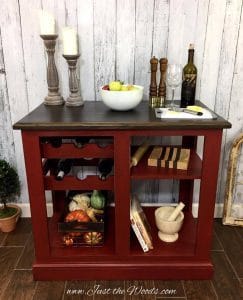 Rustic Painted Kitchen Island