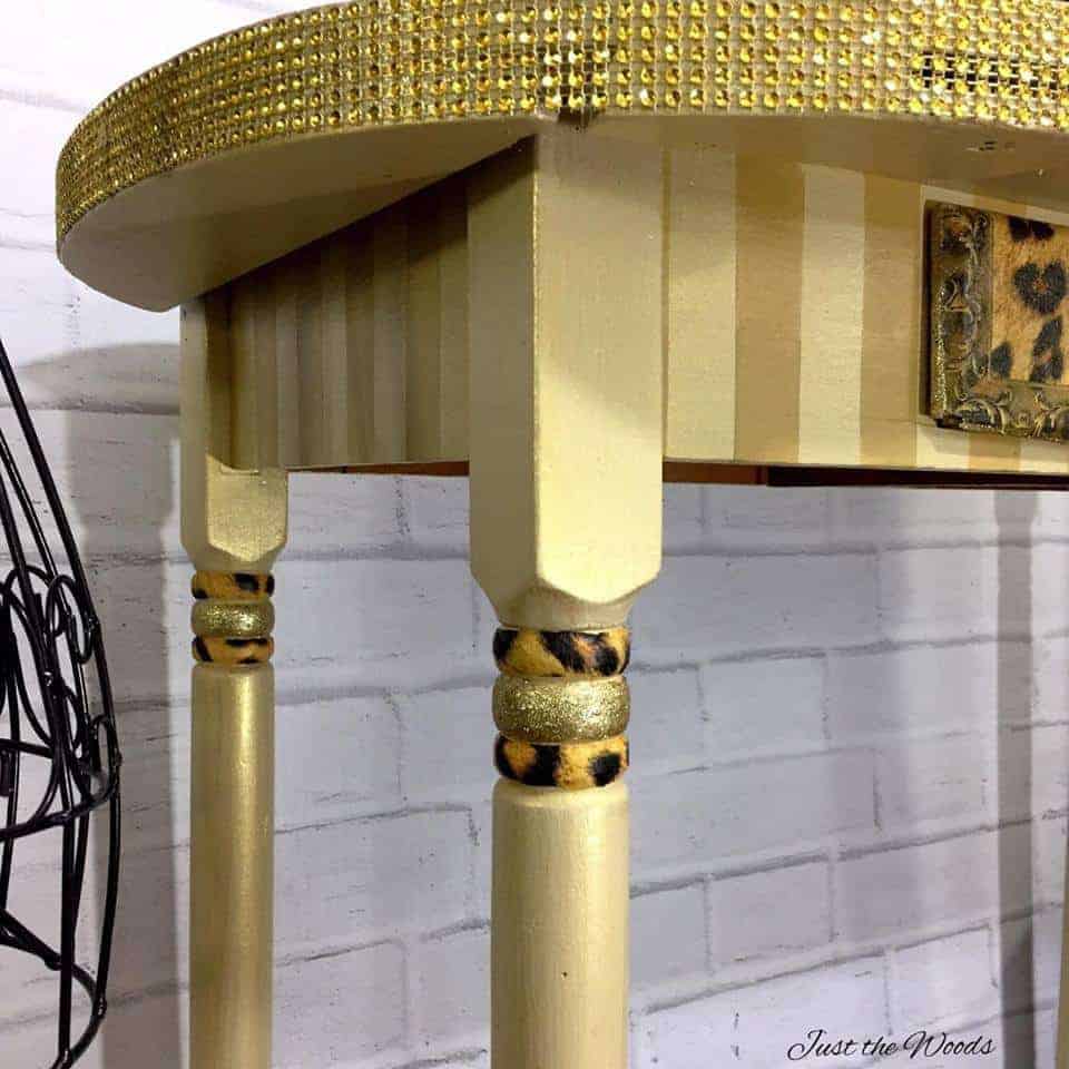 How to Create Bling Furniture with Glitter and Paint