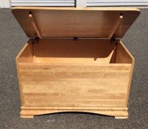 toy box, slow close lid, unfinished toy box