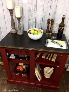 red kitchen island, buy, staten island, wood, wine