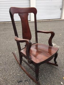 rocking chair, vintage rocking chair, unfinished rocking chair