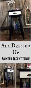 All Dressed Up Painted Accent Table