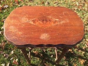 antique-table, damaged wood, vintage, furniture, 