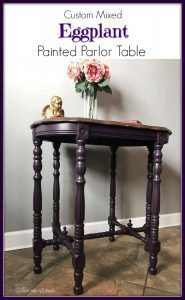 Eggplant Painted Parlor Table