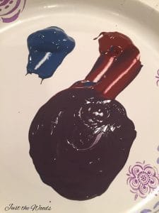 custom mixed eggplant paint, mix chalk paint, eggplant chalk paint