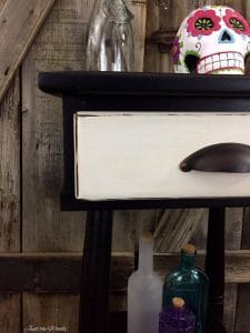 black and white furniture, vintage furniture, distressed furniture, chalk paint, black and white room decor