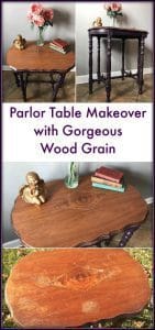 Parlor Table Makeover by Just the Woods