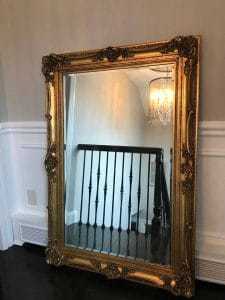 vintage-gold-mirror, ornate mirror, vintage mirror, detailed mirror, staten island