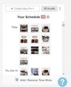 your-schedule-shuffle, shuffle pins, tailwind, tutorial, pins schedule