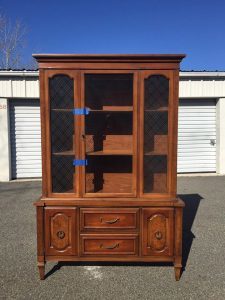 How To Make Your Painted China Cabinet Amazing With Decoupage