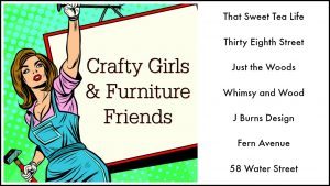 crafty-girls-group-photo, blogger share, furniture painters, linky, crafty girls, furniture friends