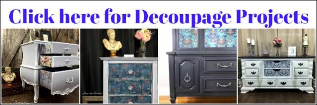 decoupage painted furniture