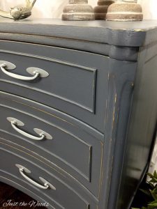 How To Create The Perfect Gray Painted Buffet With Tissue