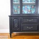 How to Make Your Painted China Cabinet Amazing with Decoupage